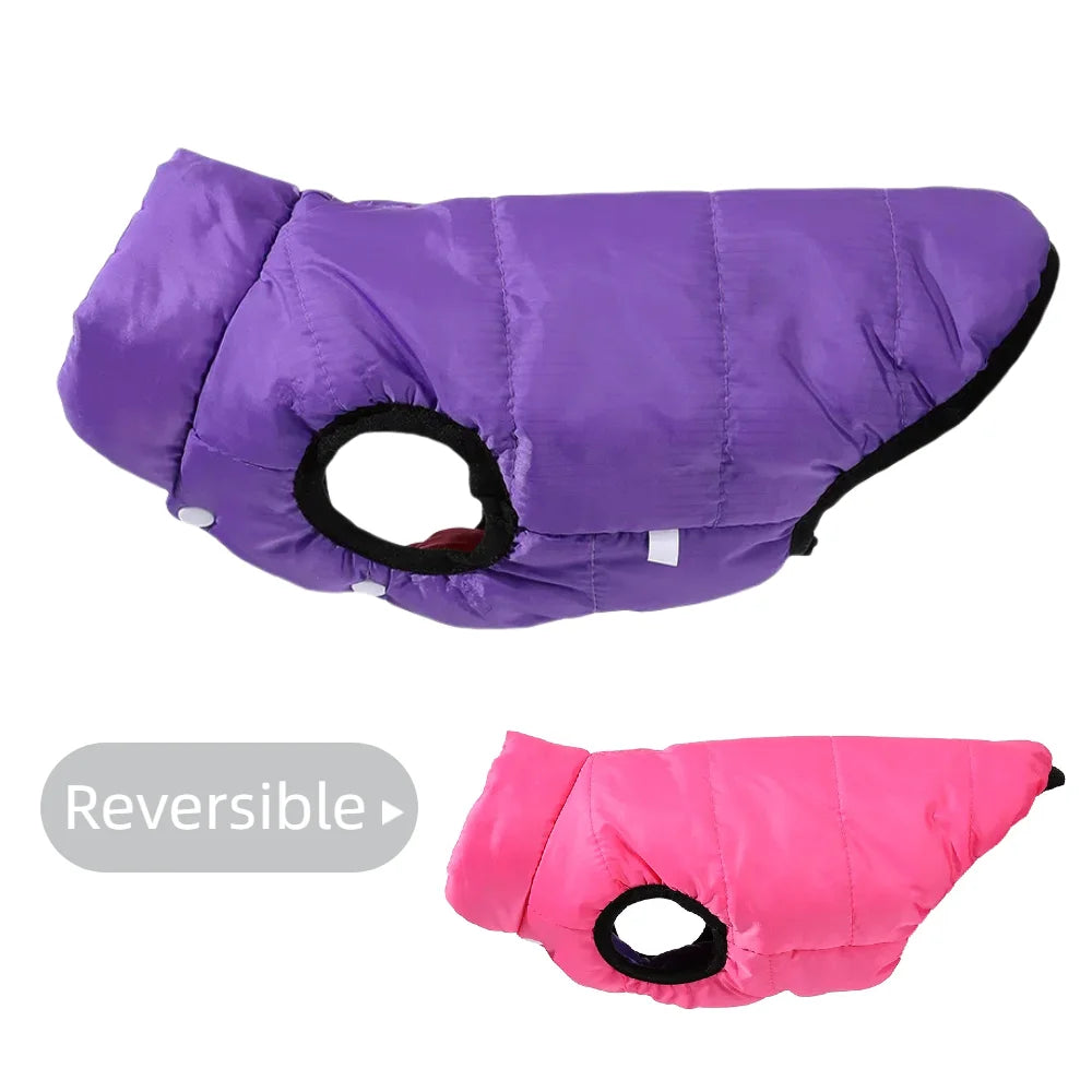 ThermoPaws DuoShield – Omkeerbare Winterjas met Riemopening voor Honden & Katten