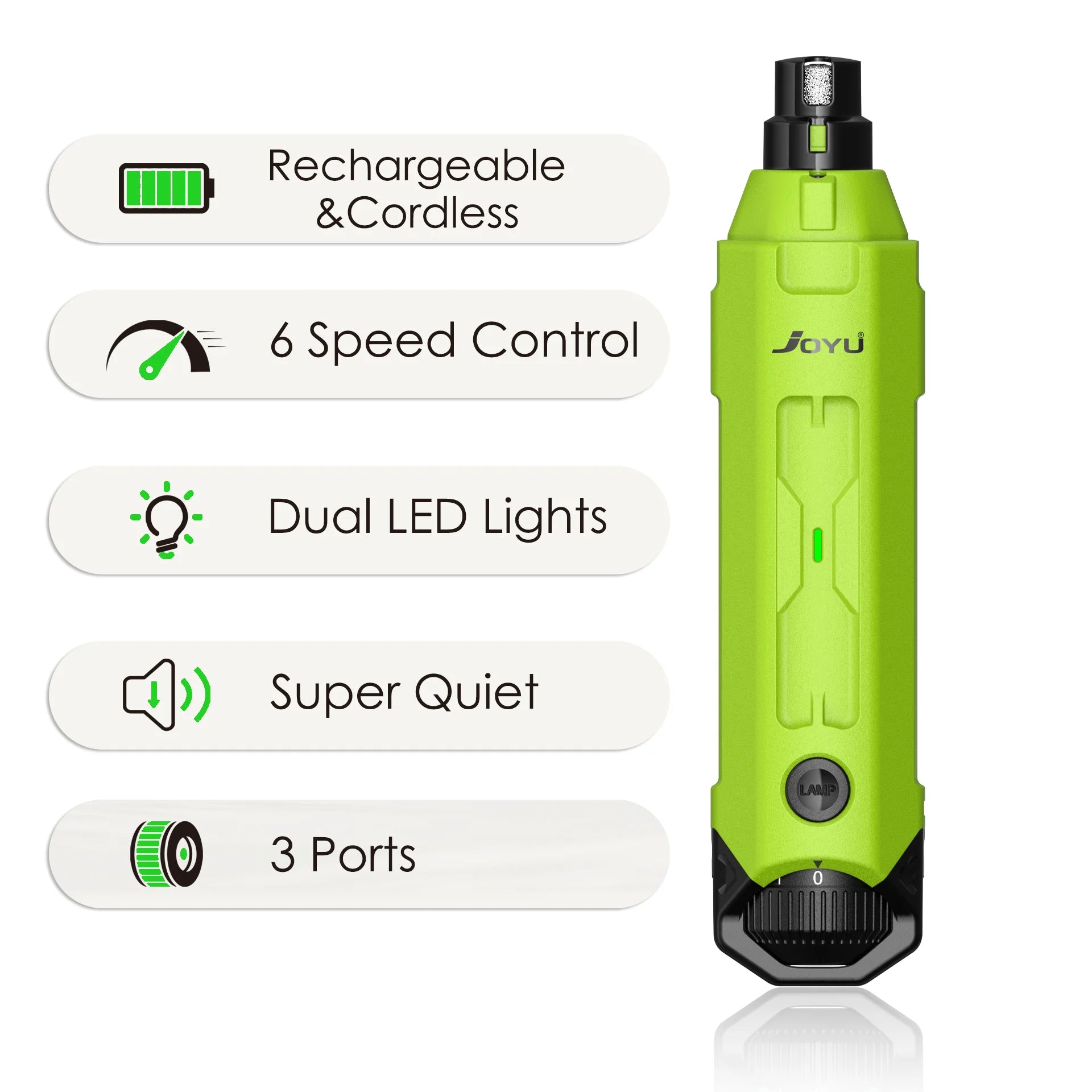 PawPerfect 6-Speed Elektrische Hondennagelvijl