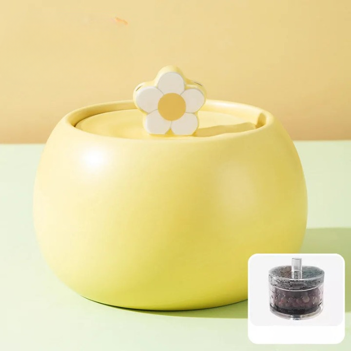 Keramische Kattenfontein – Stil, USB, 5-voudige Filter