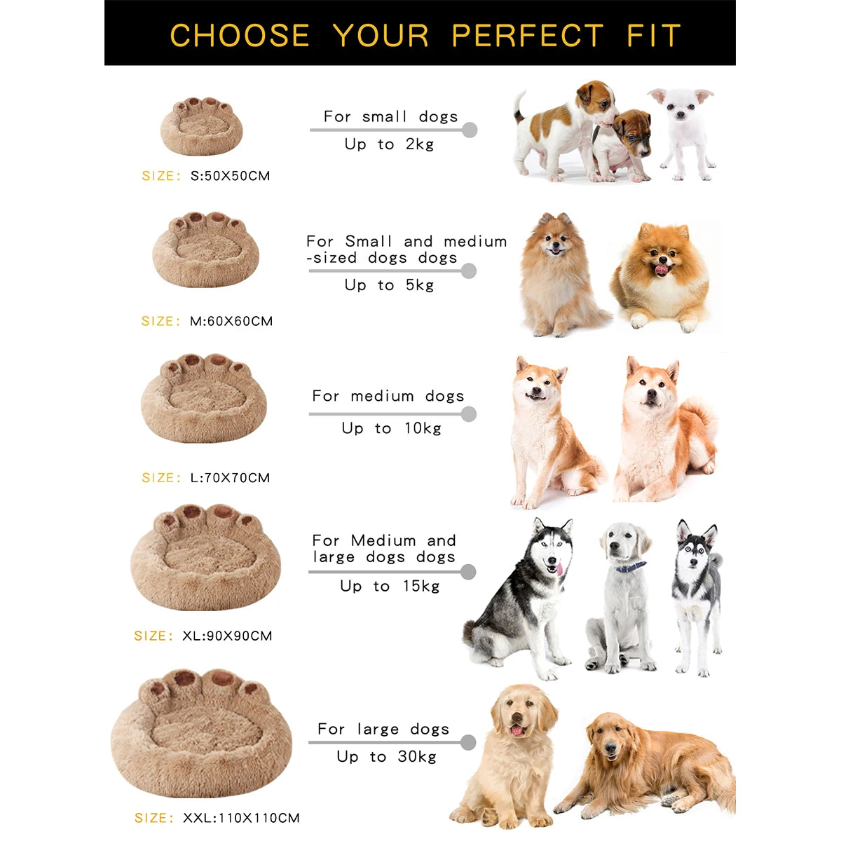 Fluffy Hondenmand – Zachte Wasbare Mand voor Hond of Kat