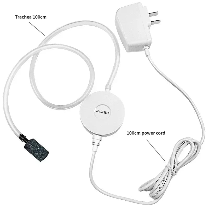 Aquarium zuurstofpomp – ultrastil, compact – 110–240V kunststof