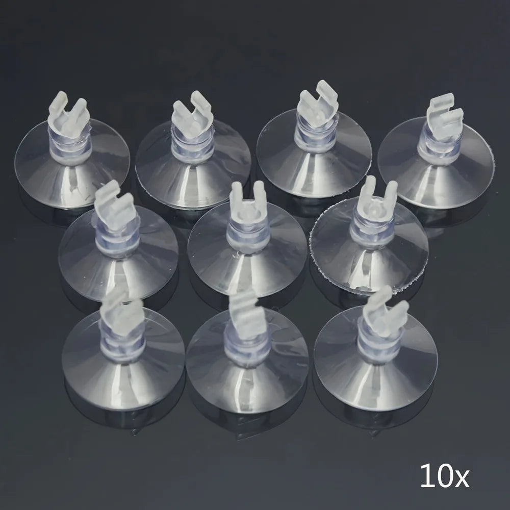 AquaGrip Set van 10 Rubberen Aquarium Zuignappen