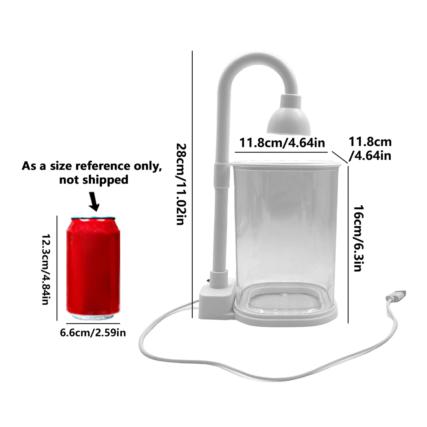 Starter Kit AquaGlow Mini – Compact Aquarium met LED-verlichting