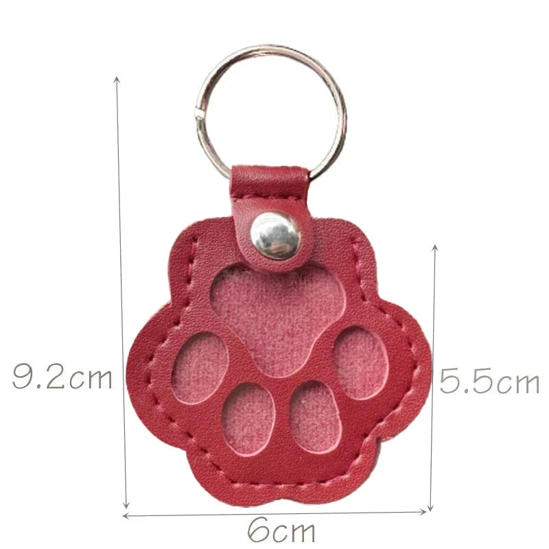 MemoryPaw – Leren Herdenkings Sleutelhanger met Haarlok Houder