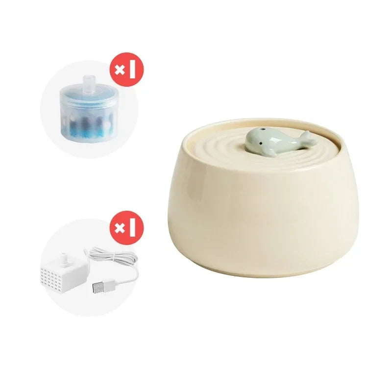 Kat Fonteinpomp, Kat Hond Fontein Vervangende Pomp Huisdier Drinkfontein Pomp Superstil met 5.9ft Netsnoer voor 2.4L USB LED Katten Fontein Kat Fonteinpomp, Kat Hond Fontein Vervangende Pomp Huisdier Drinkfontein Pomp Superstil met 5.9ft Netsnoer voor 2.4L USB LED Katten Fontein