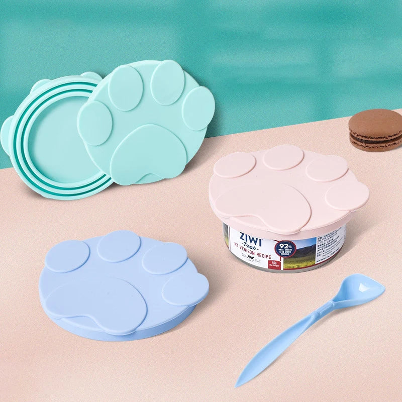 SEALIFY 2-in-1 Siliconen Blikdeksel & Voerschep – Voor Hond & Kat
