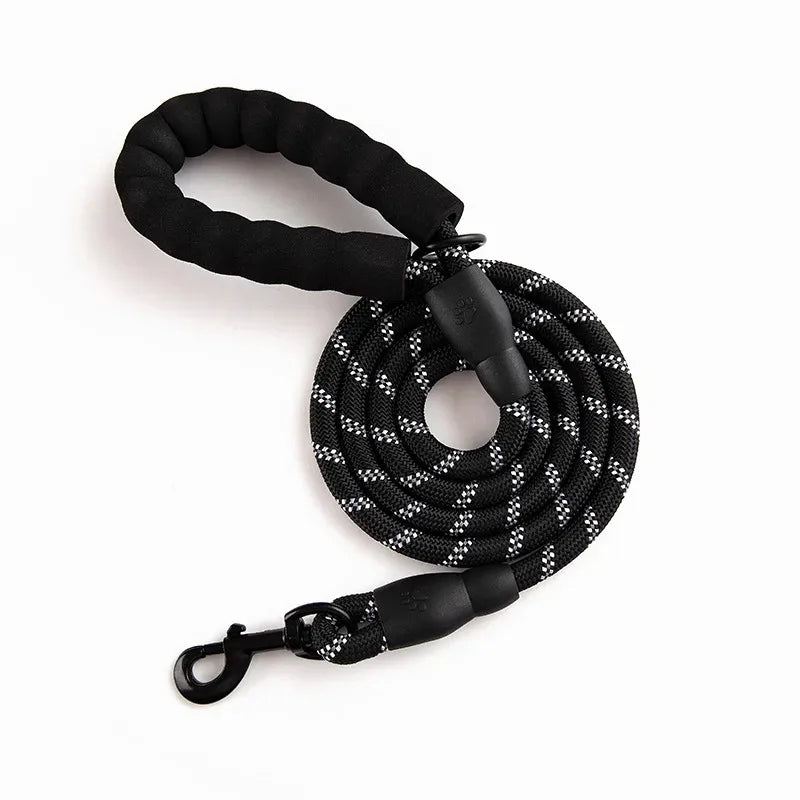 Reflecterende Nylon Hondenriem 150cm – Comfort & Zichtbaarheid