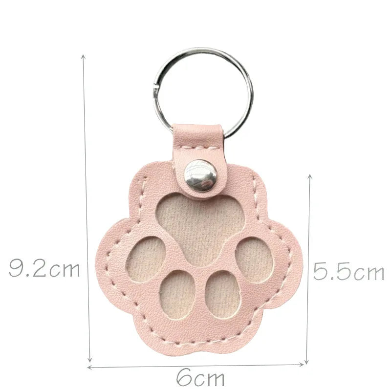 MemoryPaw – Leren Herdenkings Sleutelhanger met Haarlok Houder