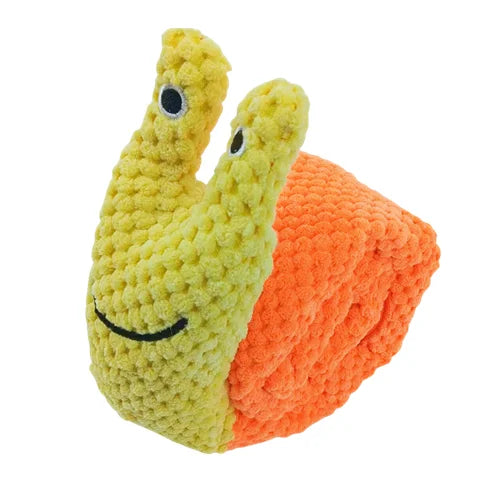Pluchen snuffelspeeltje voor honden – slakkenvorm 20 cm meerkleurig