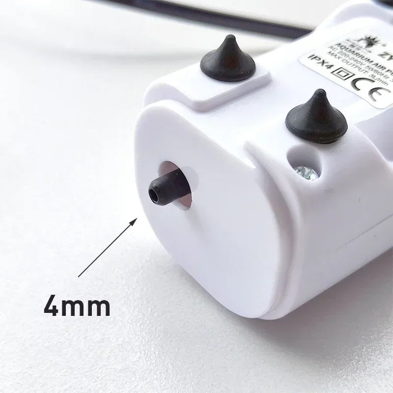 Aquarium luchtpomp 3W ultrastil – 3 l/min – kunststof – EU stekker