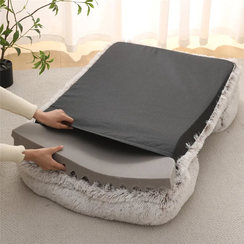 Premium Dikke Pluche Hondenbed voor Grote Honden – Warm & Stevig (S - XL)