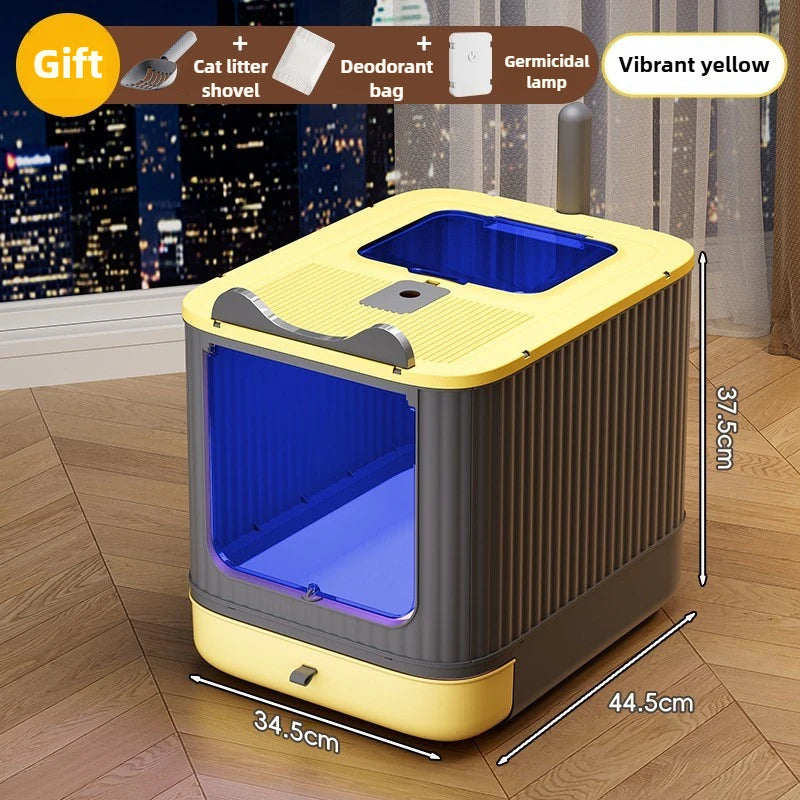 Gesloten Kattenbak met Geurfilter – Extra Groot & Spatwaterdicht Plastic