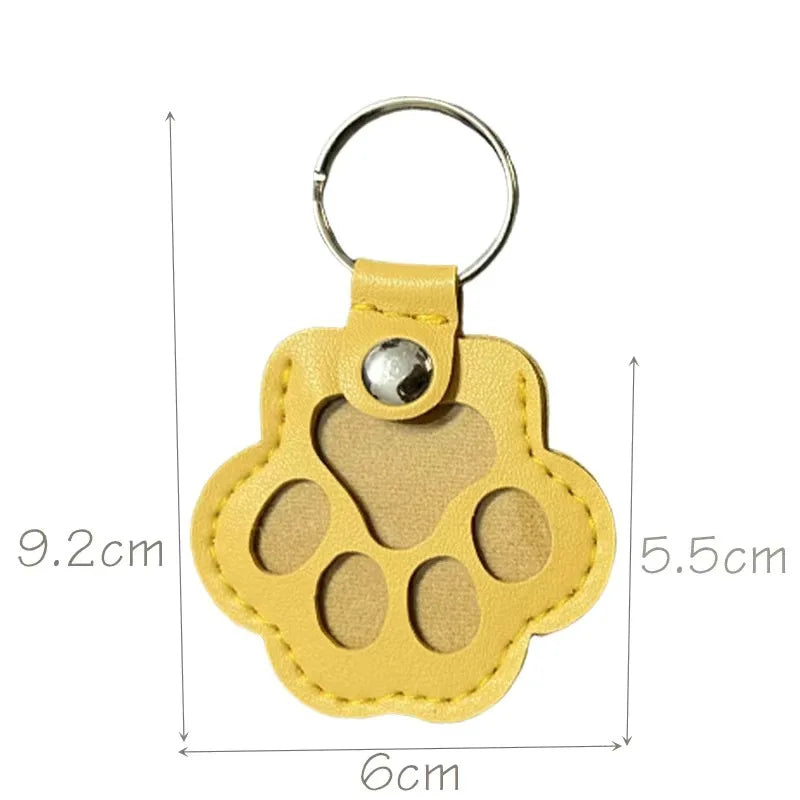 MemoryPaw – Leren Herdenkings Sleutelhanger met Haarlok Houder
