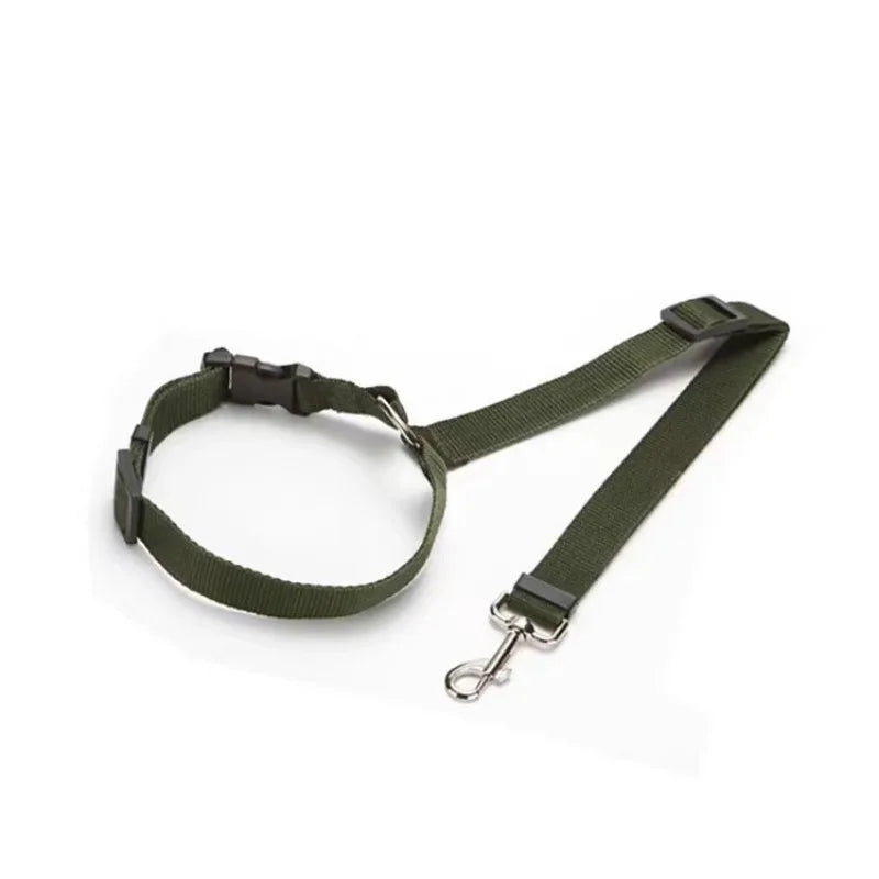 Dubbele Autogordel voor Honden – Verstelbaar Nylon, 120 cm