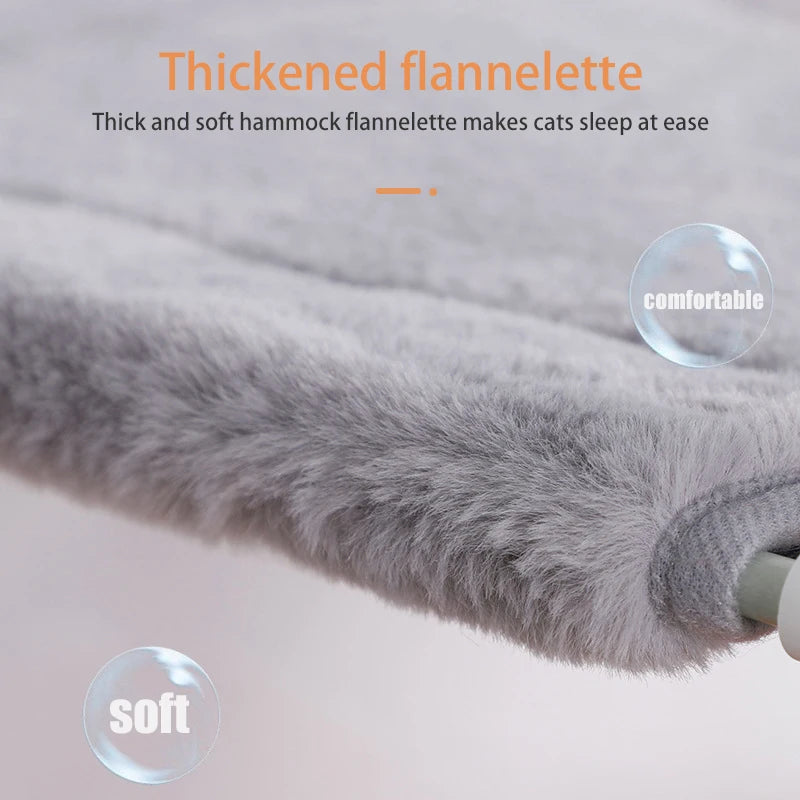 Winter Kattenhangmat Fluweel – Dubbellaags Corduroy – Zuignap