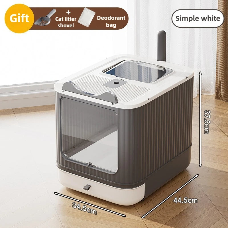 Gesloten Kattenbak met Geurfilter – Extra Groot & Spatwaterdicht Plastic