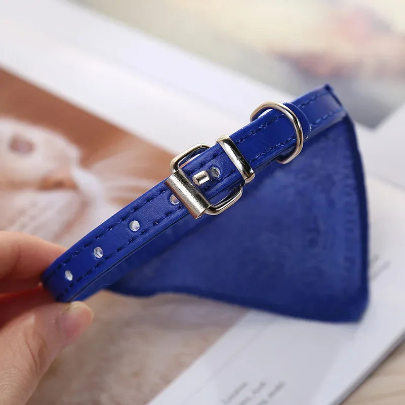 STYLPET PU Halsband met Sjaaltje
