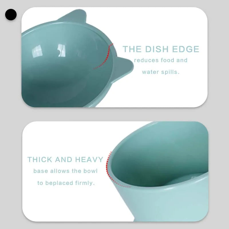 Verhoogde Kattenvoerbak – Anti-Braken, Ergonomisch, Kunststof