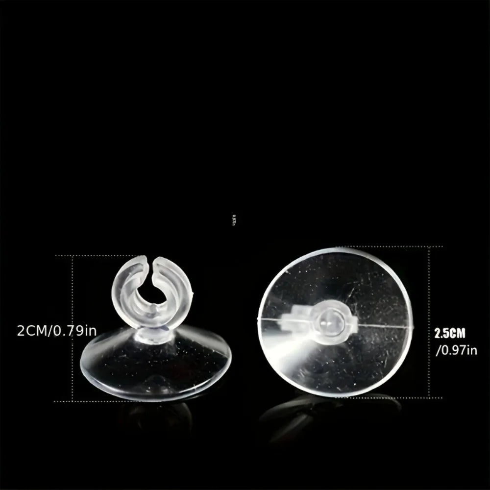 AquaGrip Set van 10 Rubberen Aquarium Zuignappen