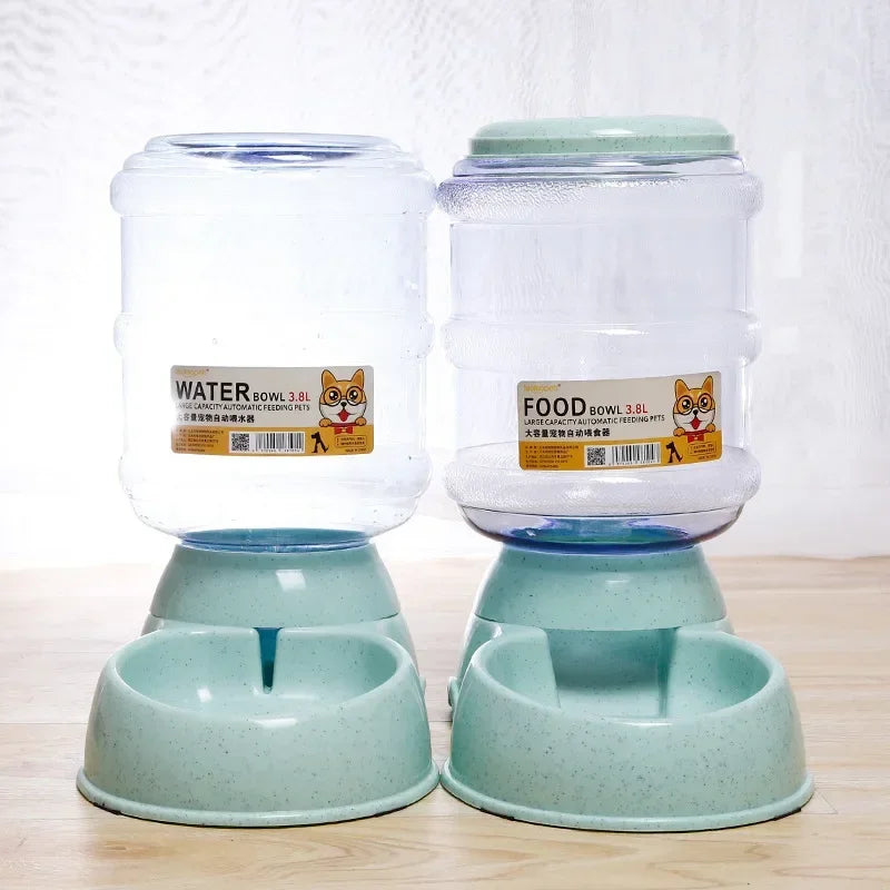 SmartHydra Automatische Voer- en Waterdispenser voor Huisdieren – 2-in-1 Eet- en Drinkbak met Waterfles