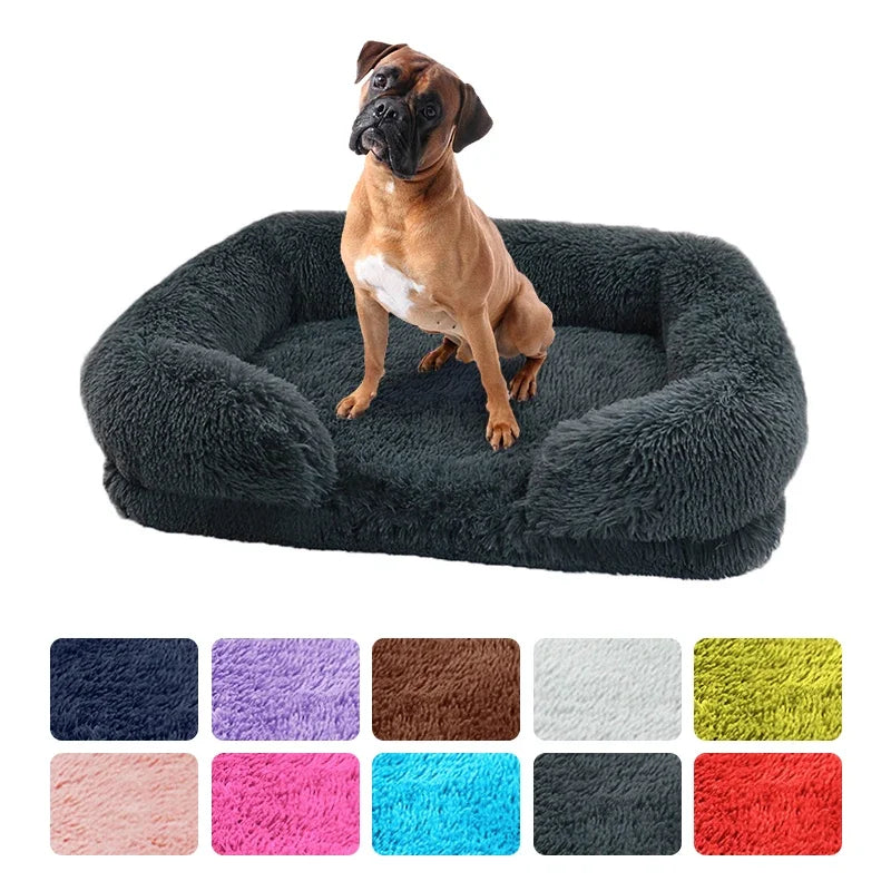 Premium Dikke Pluche Hondenbed voor Grote Honden – Warm & Stevig (S - XL)