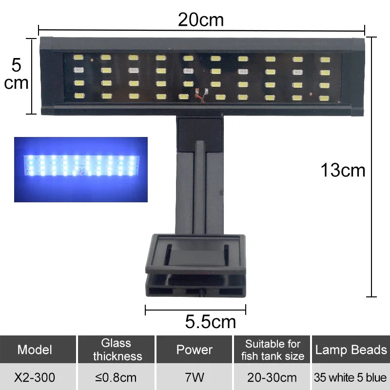 Ultradunne LED-aquariumlamp