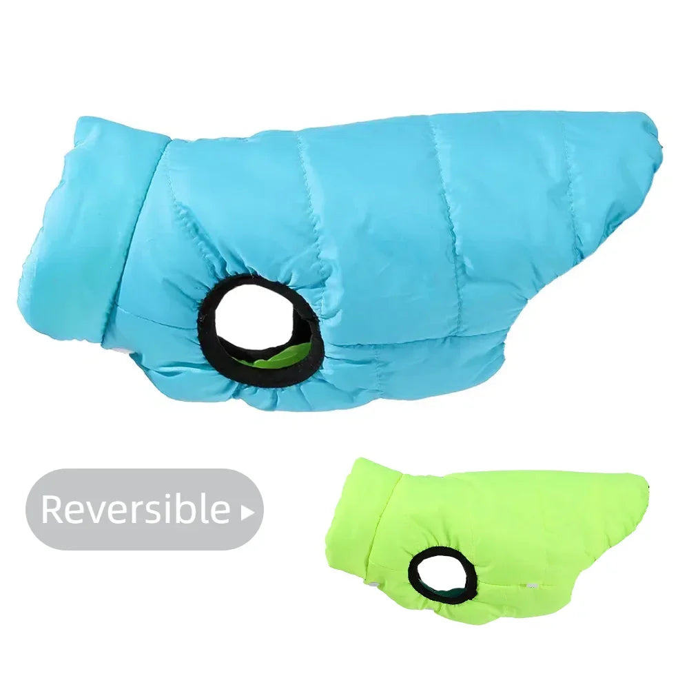 ThermoPaws DuoShield – Omkeerbare Winterjas met Riemopening voor Honden & Katten