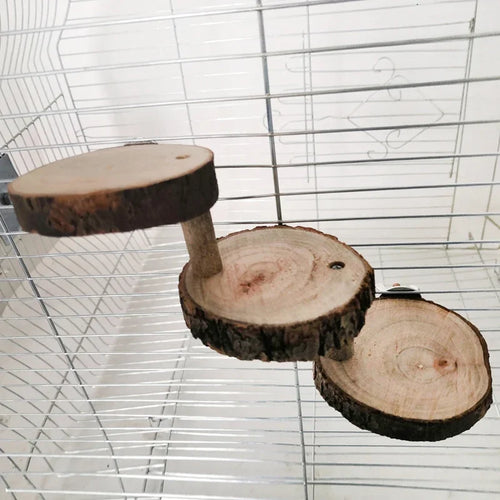 Houten klimladder voor hamsters of vogels – 3 of 5 treden