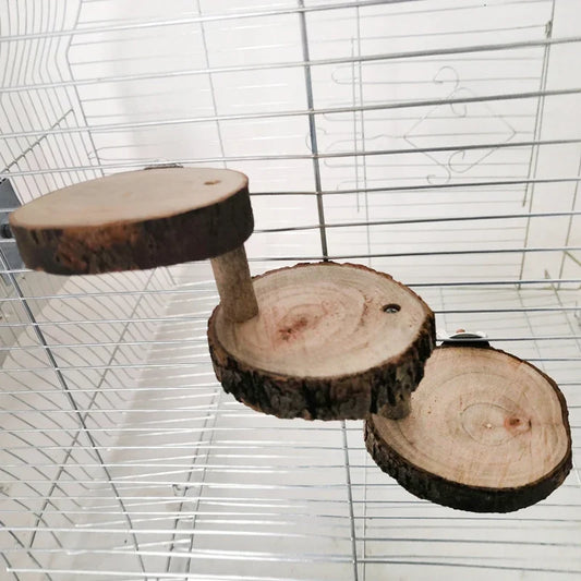 Houten klimladder voor hamsters of vogels – 3 of 5 treden