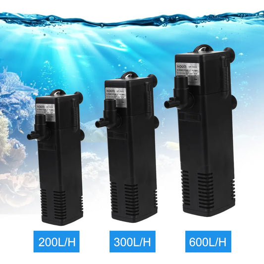 Dompelpomp aquarium 3W–8W stil – filter & zuurstof