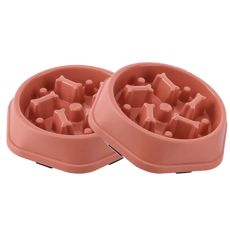 Slow Feeder Hondenbak – Anti-Schrok, BPA-vrij Plastic, Ø20cm Blauw