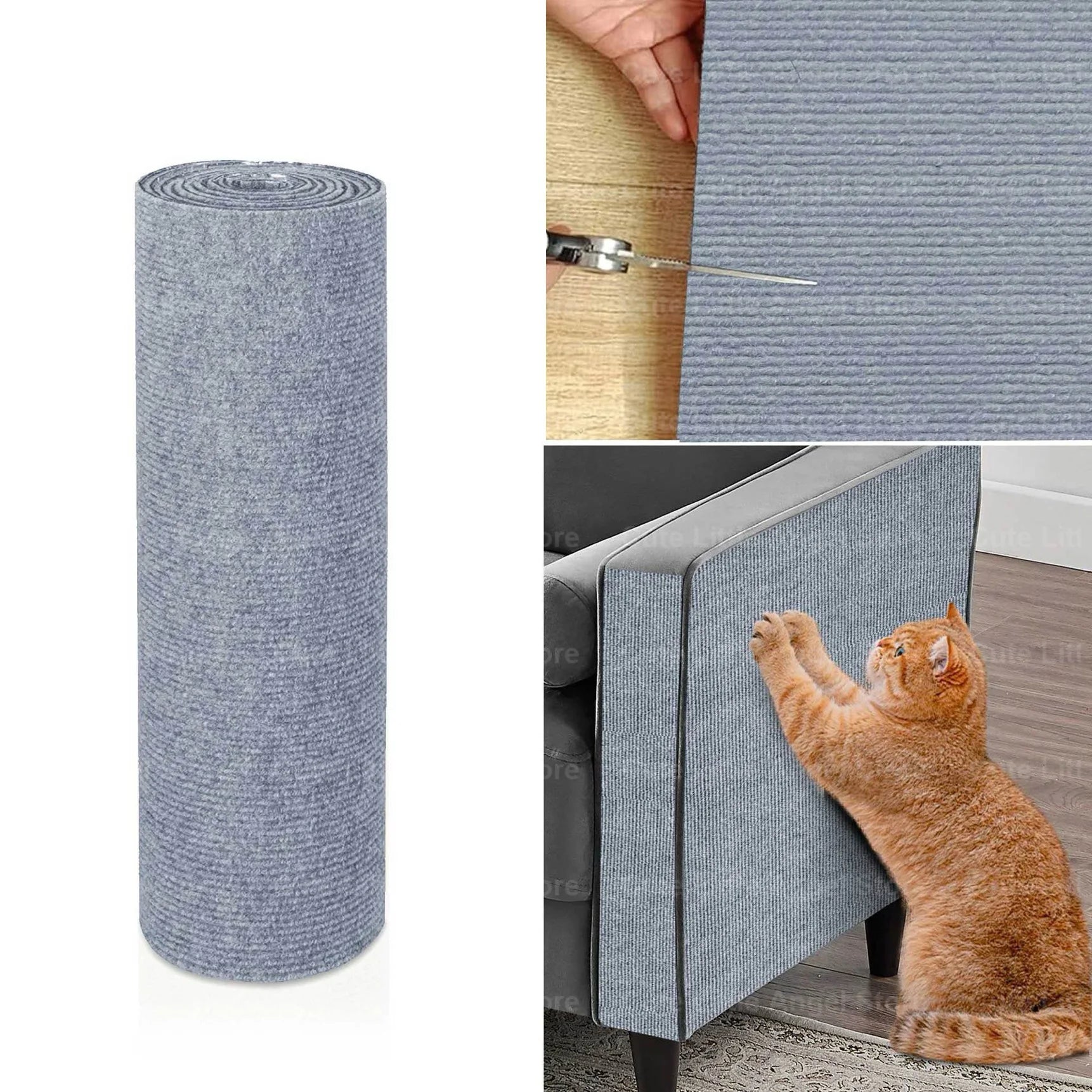 Krabmat Kat Zelfklevend Sisal – Op Maat Knipbaar Meubelbeschermer