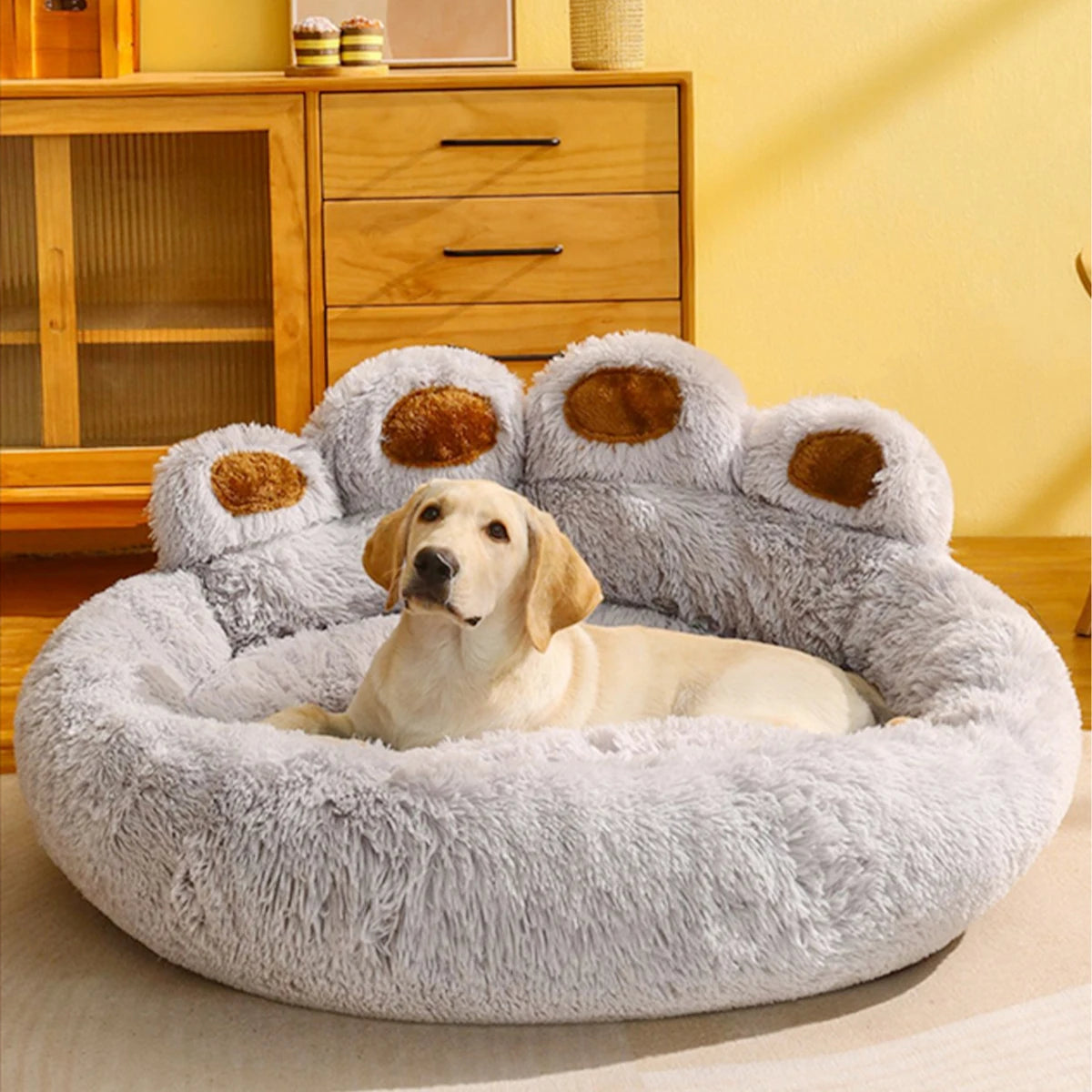 Fluffy Hondenmand – Zachte Wasbare Mand voor Hond of Kat