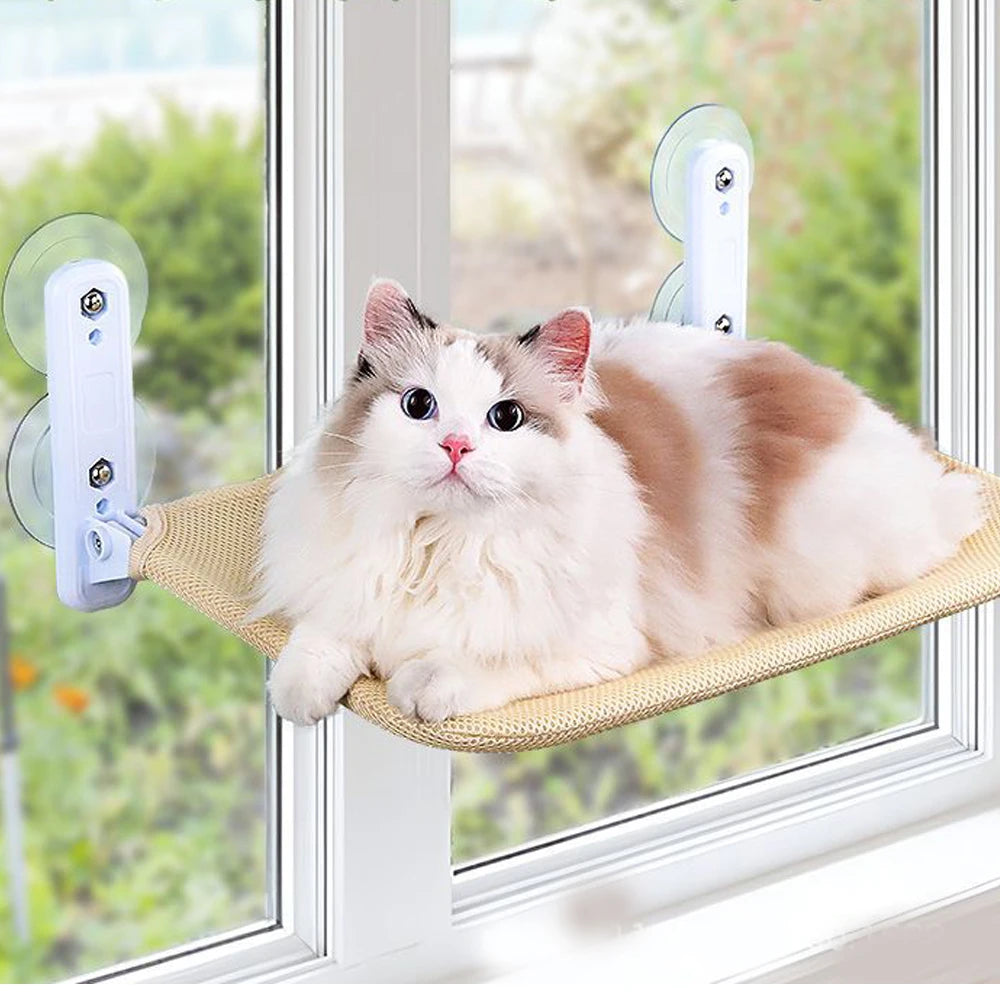 Ademende kattenhangmat