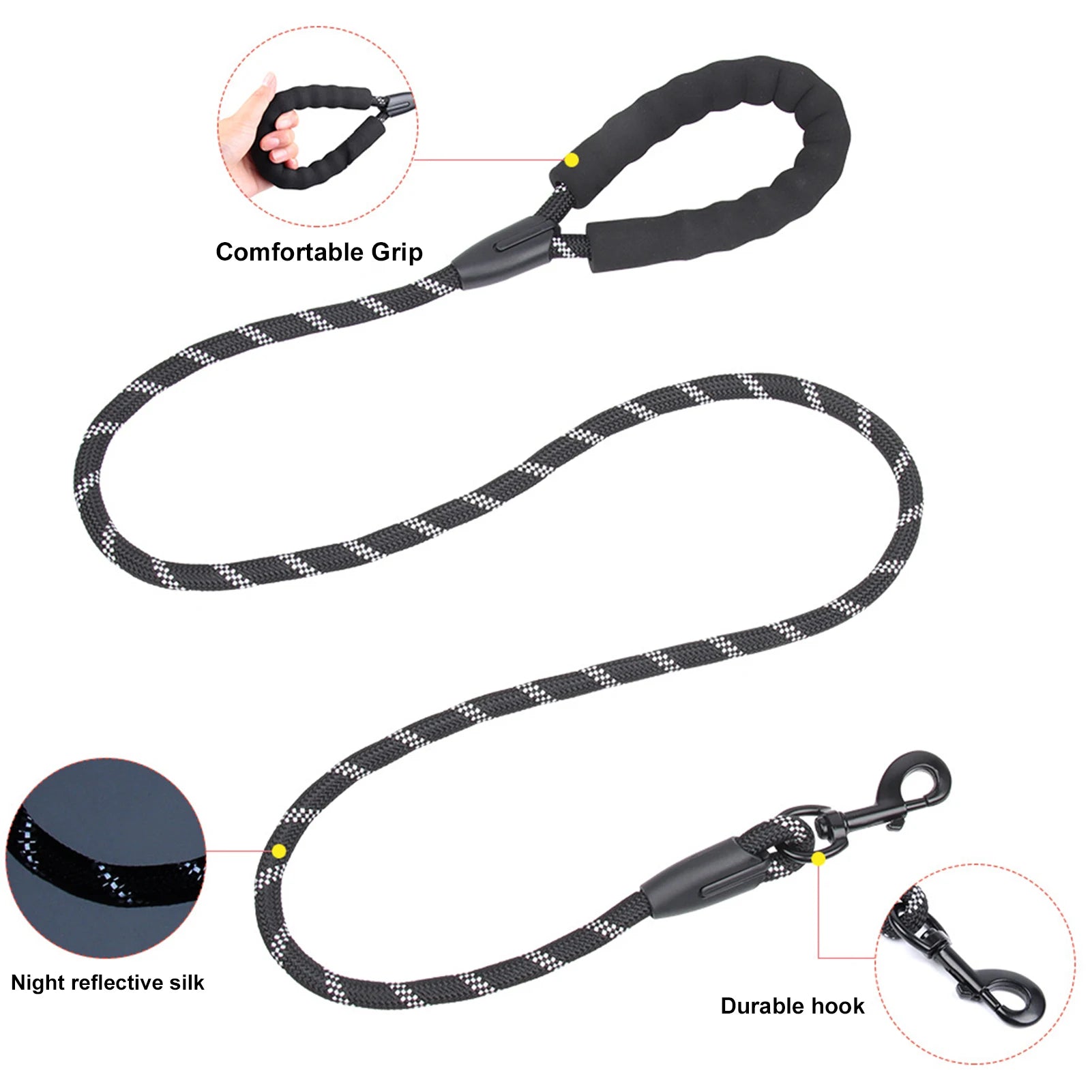 SafeWalk Reflecterende Nylon Hondenriem