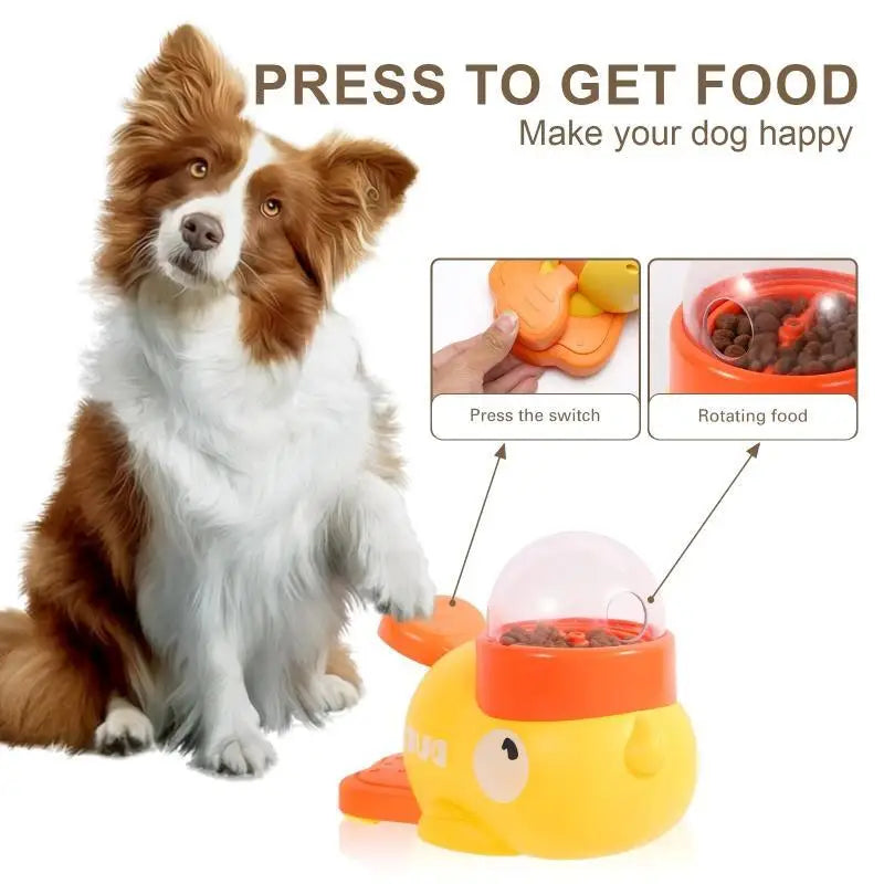 Interactieve voederpuzzel voor hond of kat – geel eend design 20 cm