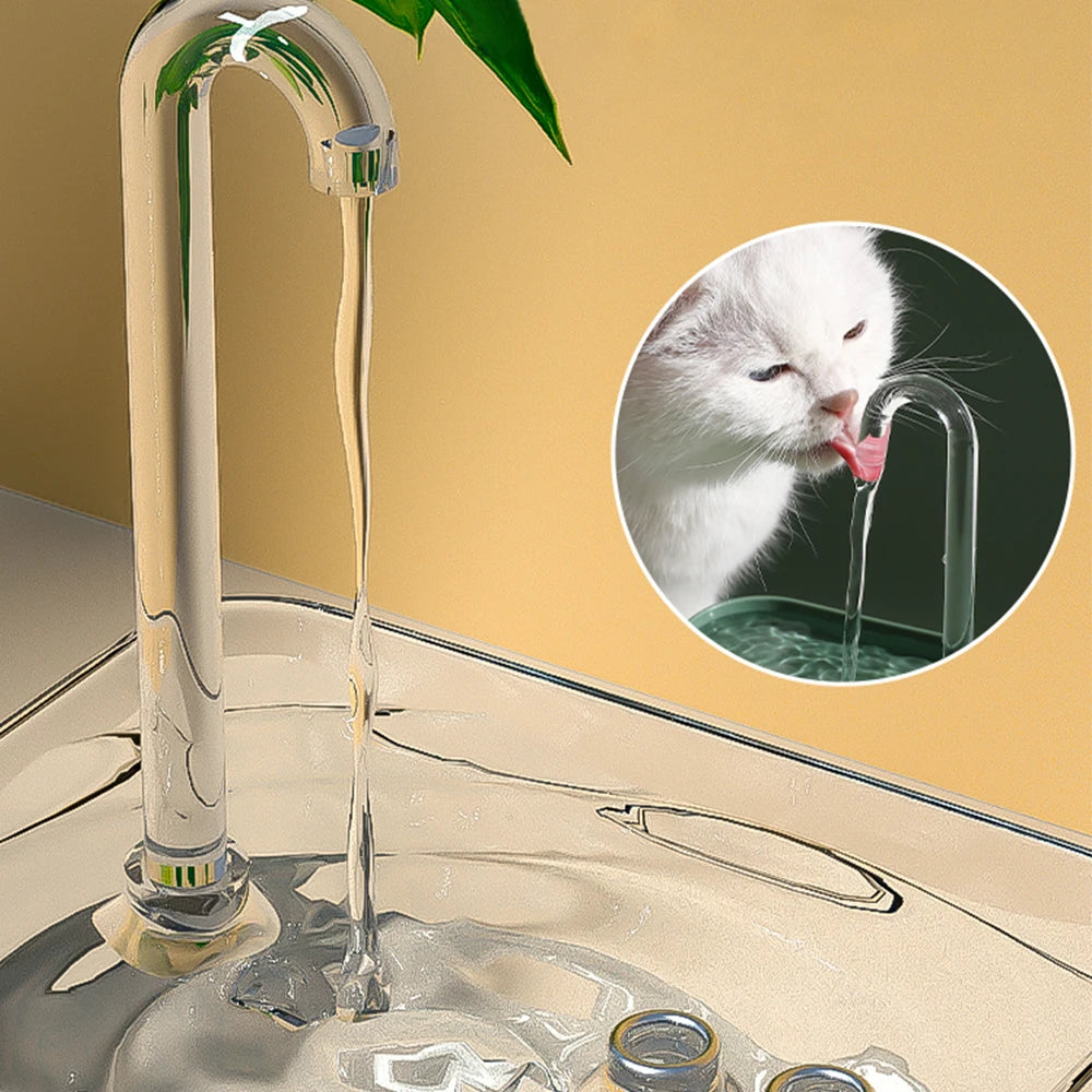 Kattenfontein 1.5L – Automatisch, Stil, BPA-vrij en Transparant Design