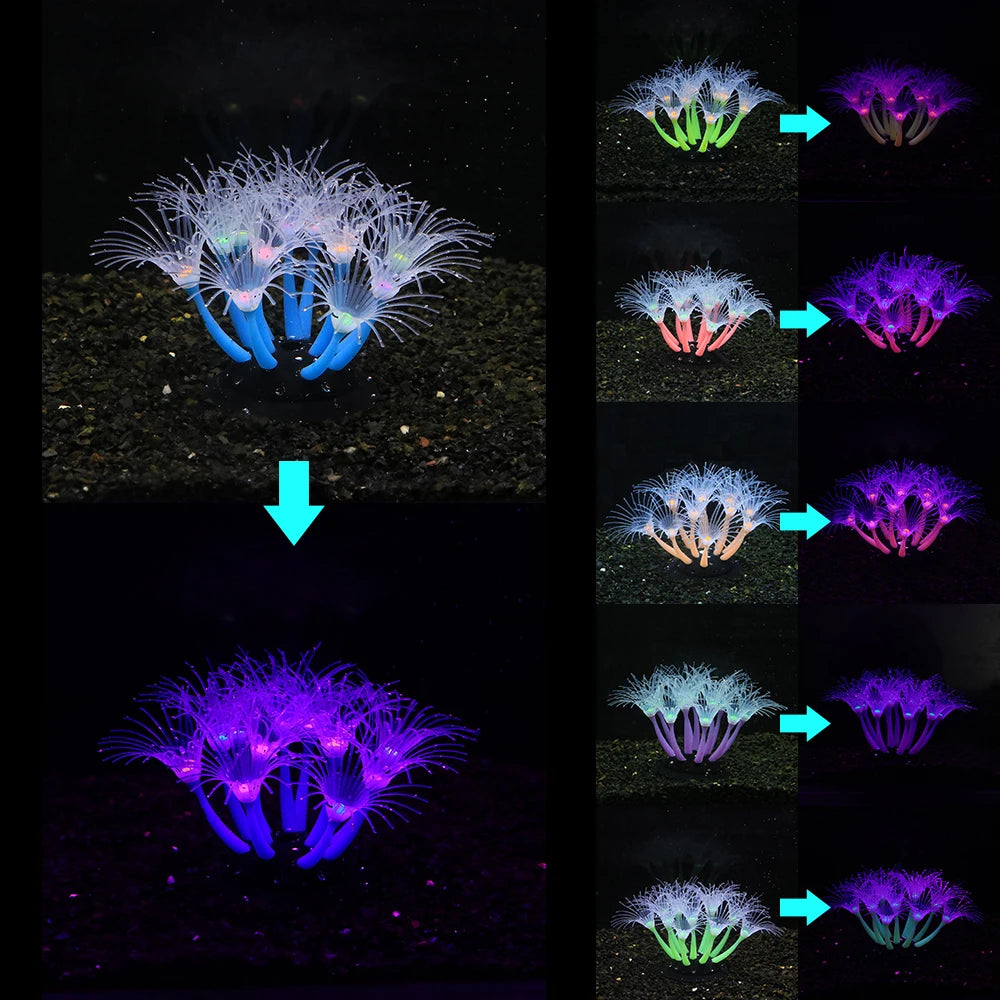 Fluorescerende kunstmatige koraaldecoratie