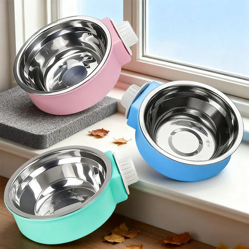 PawLuxe DuoHang – Kleurrijke RVS Honden