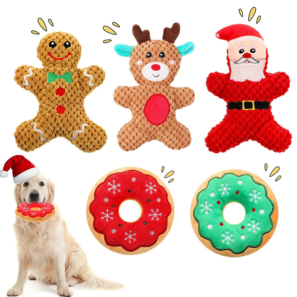 PawJolly Kerst Knuffelgeluid Hondenspeelgoed