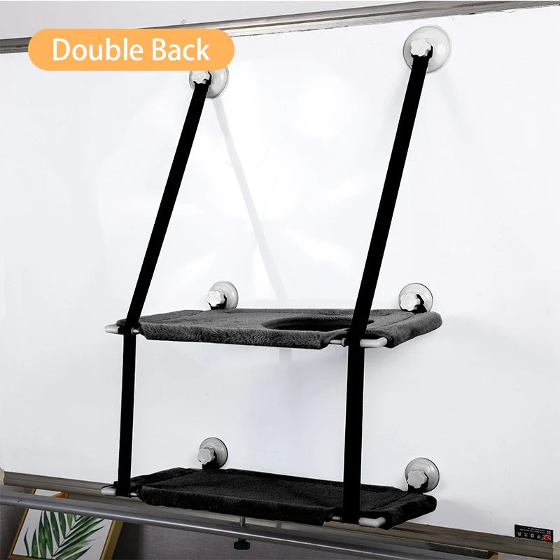 Winter Kattenhangmat Fluweel – Dubbellaags Corduroy – Zuignap