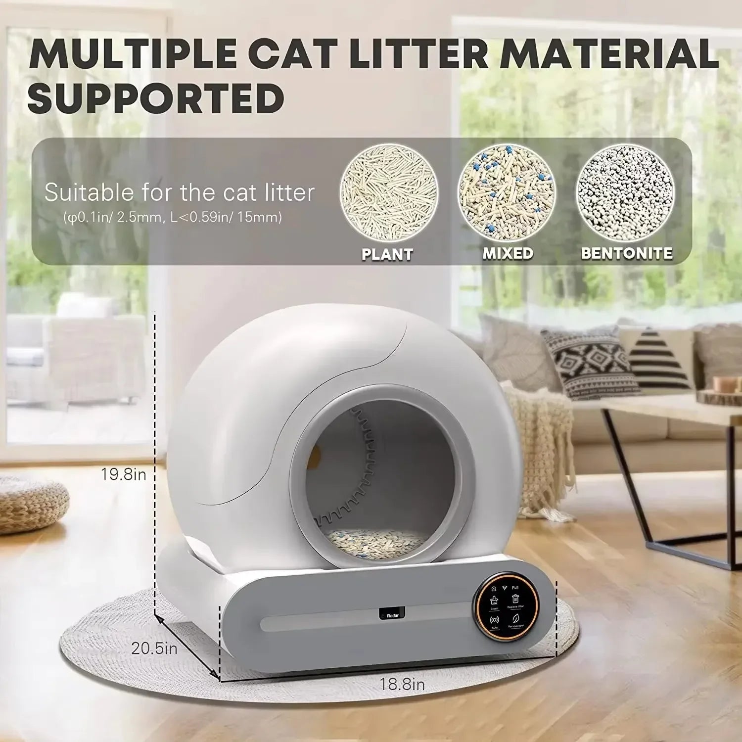 Intelligente Zelfreinigende Kattenbak