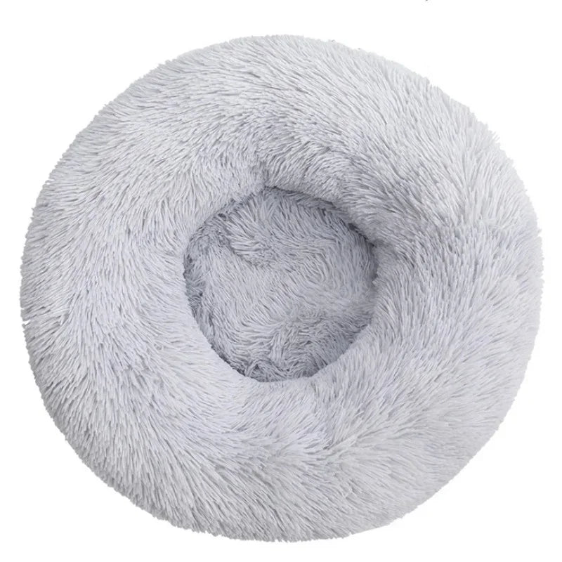 Ronde Huisdierenmand Pluche – Zachte Mand voor Hond of Kat (40–90cm)