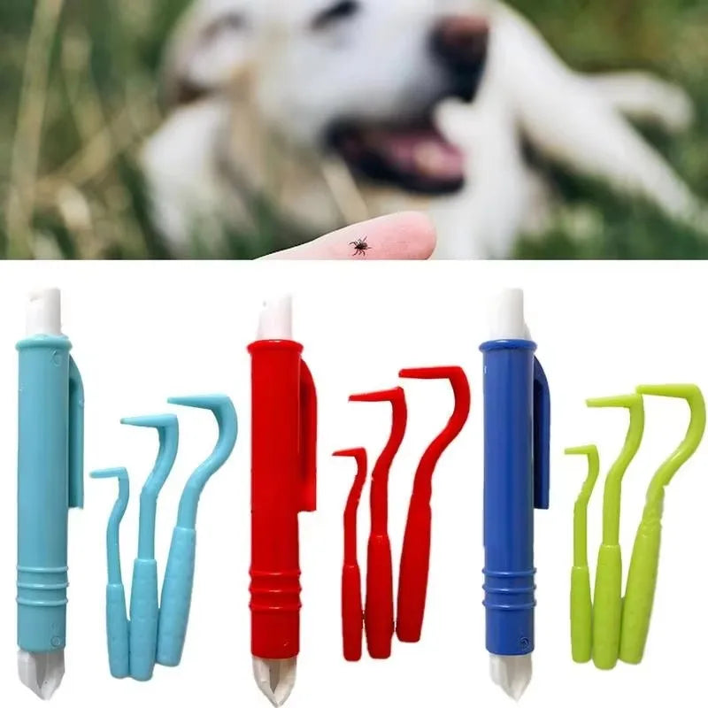 TickGuard Pro 4-delige Vlooien- & Tekenverwijder Set voor Honden en Katten