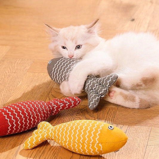 CatNipWave Simulatie Vis – Catnip Speelgoed tegen Verveling & Tandverzorging