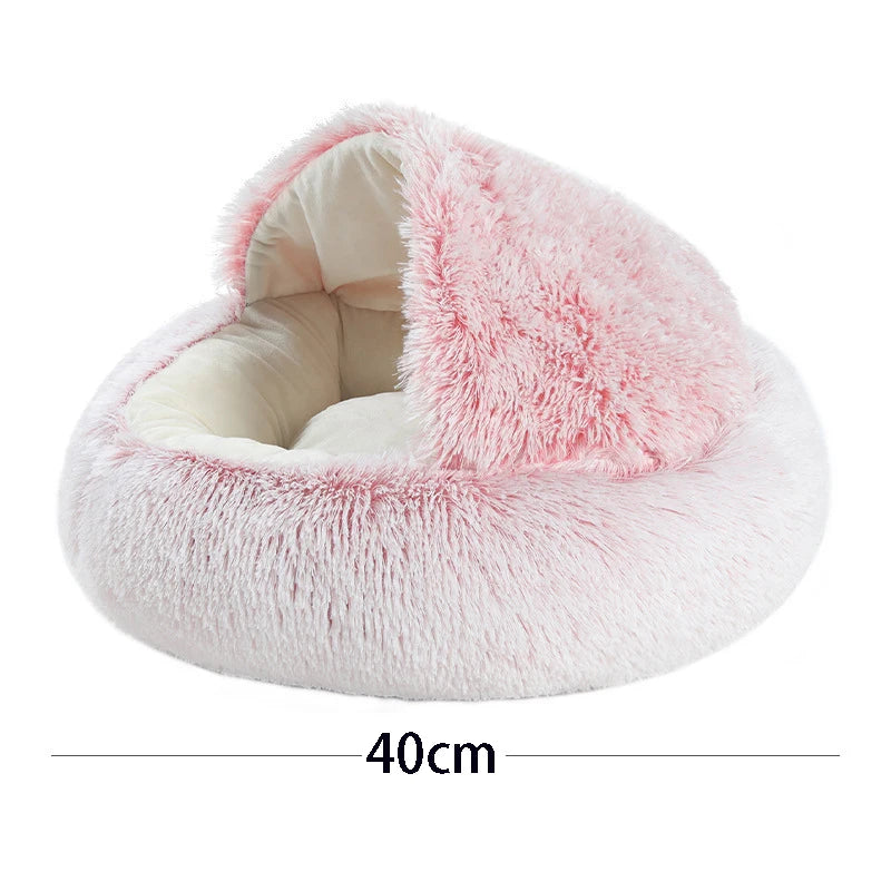 Pluche Kattenmand Ø40cm – Zachte Warmtebed voor Kat of Kleine Hond