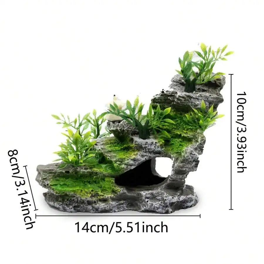 Set decoratieve stenen voor aquariums