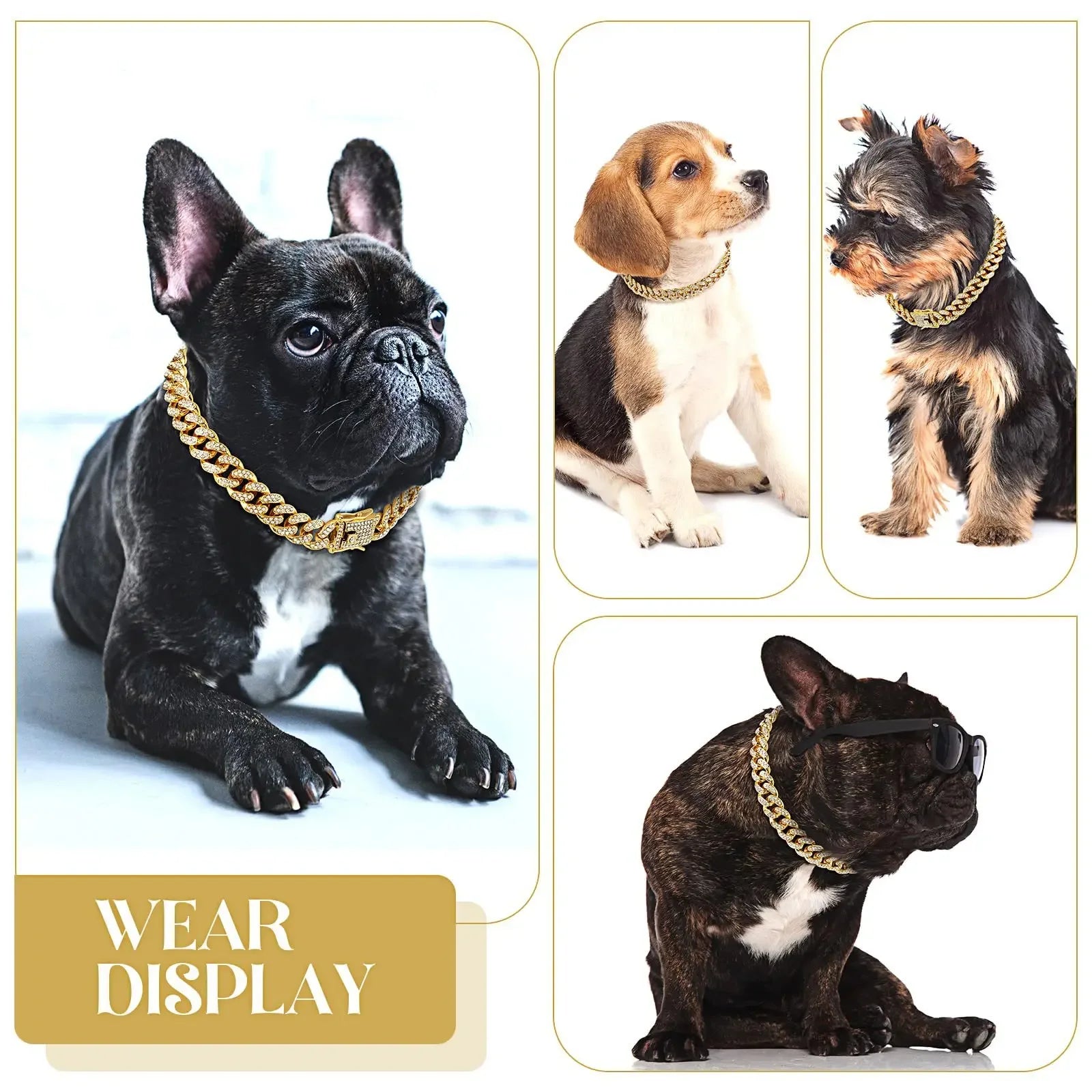 RoyalPaw Diamond Cuban Hondenketting