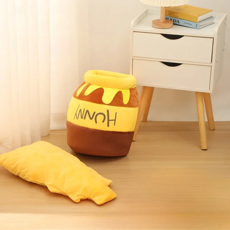 Honey Pot Kattenbed – Pluche Slaapzak Bruin