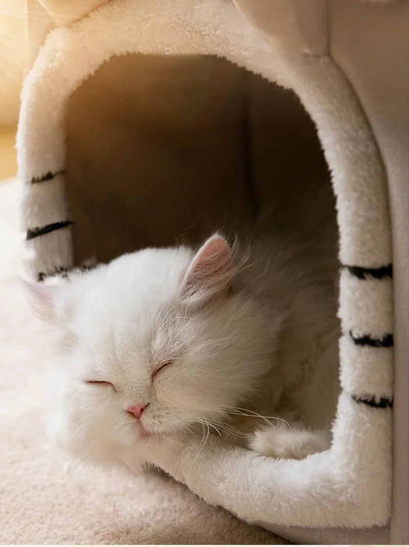 CosyFold Luxe Opvouwbare Honden- & Kattenhuis